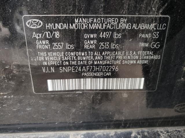 2018 HYUNDAI SONATA SE 5NPE24AF7JH702296