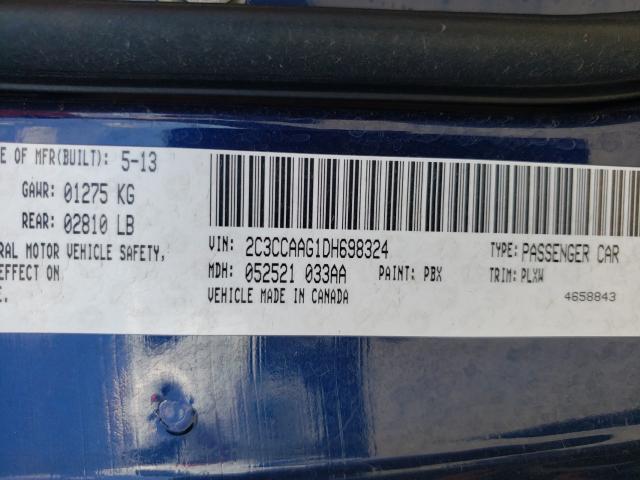 2013 CHRYSLER 300 2C3CCAAG1DH698324
