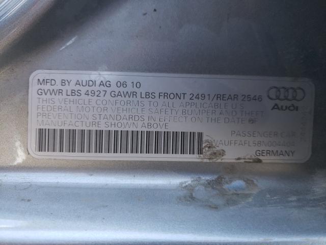 2011 AUDI A4 PREMIUM WAUFFAFL5BN004404