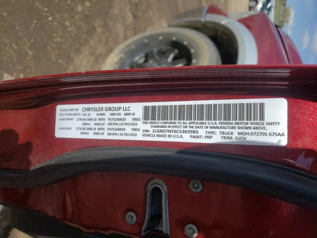 2012 DODGE RAM 1500 L 1C6RD7NT6CS303985