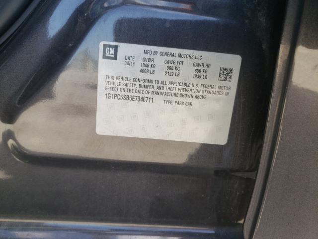 2014 CHEVROLET CRUZE LT 1G1PC5SB6E7346711