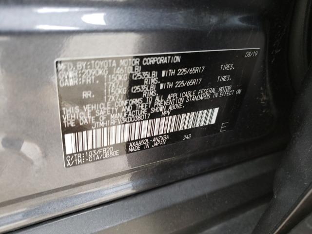 2019 TOYOTA RAV4 LE JTMH1RFV3KD038017