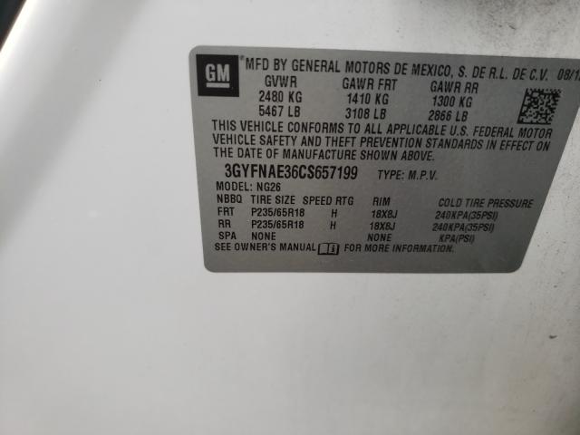2012 CADILLAC SRX LUXURY 3GYFNAE36CS657199