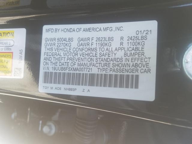 2021 ACURA TLX TECH A 19UUB6F5XMA007721