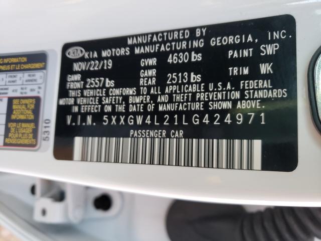 2020 KIA OPTIMA SX 5XXGW4L21LG424971