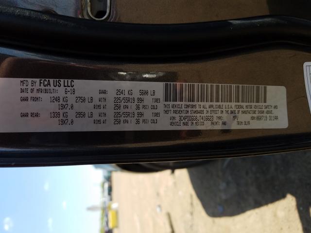 2018 DODGE JOURNEY CR 3C4PDDGG8JT416623