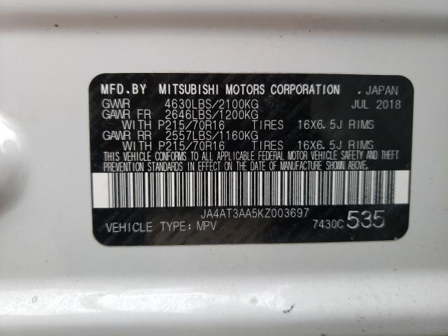 2019 MITSUBISHI ECLIPSE CR JA4AT3AA5KZ003697