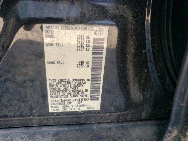 2017 NISSAN ALTIMA 2.5 1N4AL3AP4HC204860