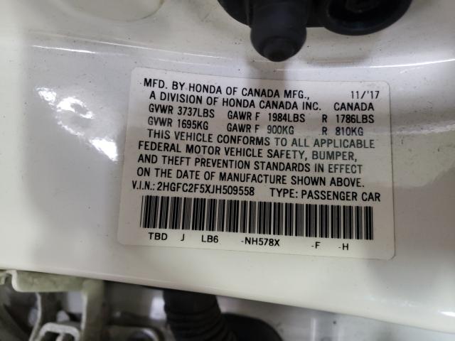 2018 HONDA CIVIC LX 2HGFC2F5XJH509558