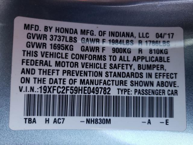 2017 HONDA CIVIC LX 19XFC2F59HE049782