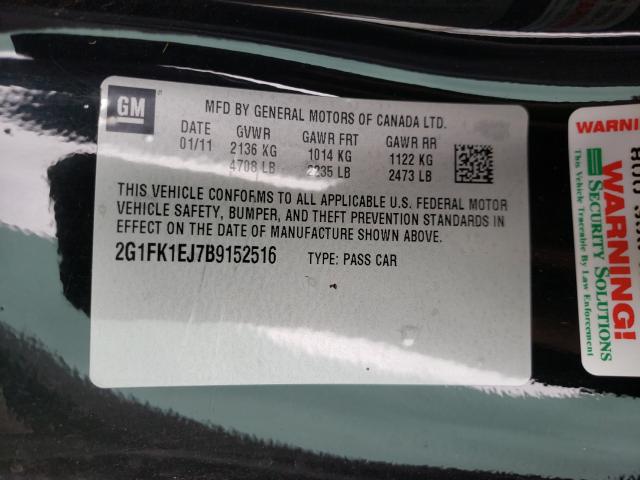 2011 CHEVROLET CAMARO 2SS 2G1FK1EJ7B9152516