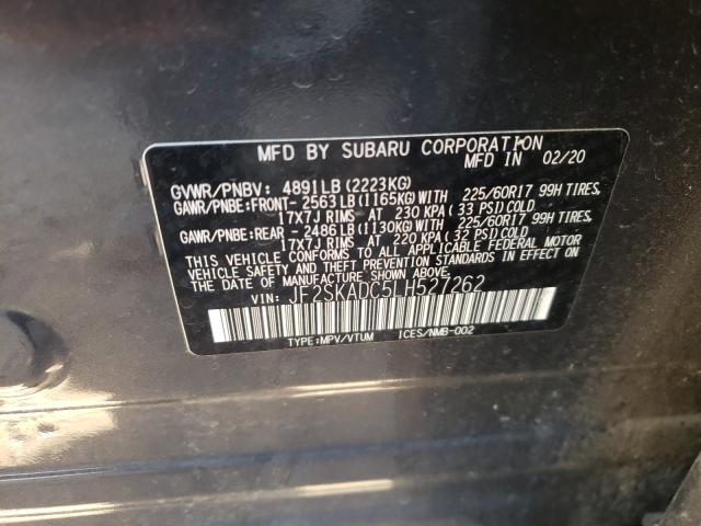 2020 SUBARU FORESTER JF2SKADC5LH527262