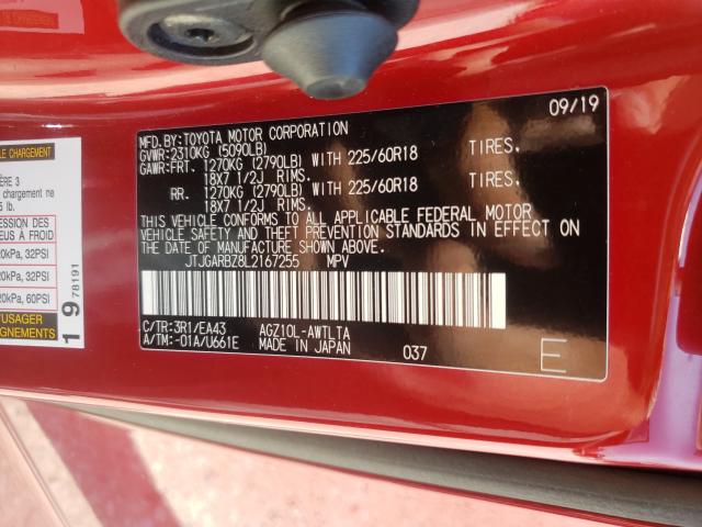 2020 LEXUS NX 300 JTJGARBZ8L2167255
