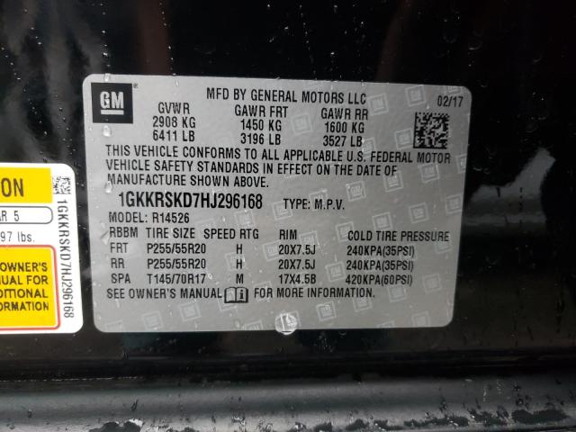 2017 GMC ACADIA LIM 1GKKRSKD7HJ296168