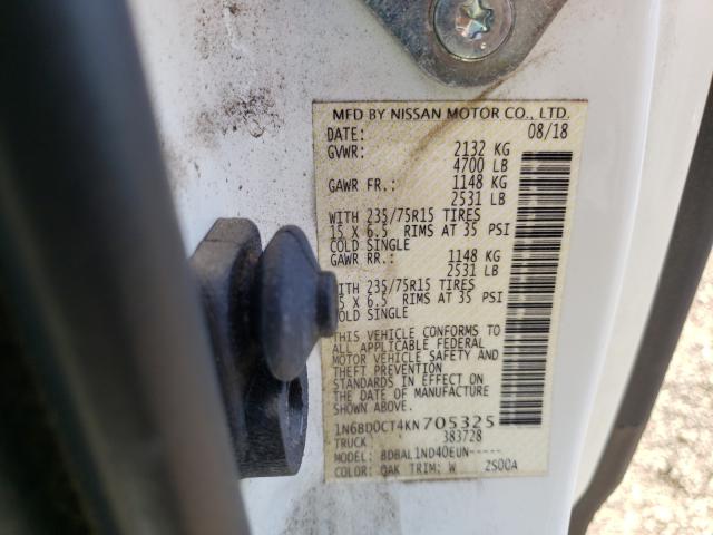 2019 NISSAN FRONTIER S 1N6BD0CT4KN705325