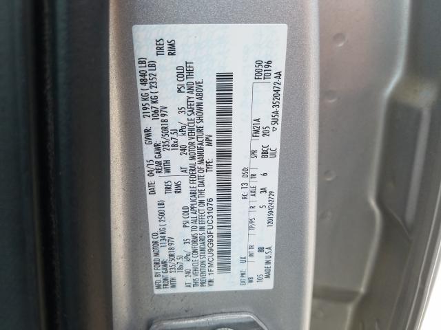 2015 FORD ESCAPE SE 1FMCU9G93FUC31076