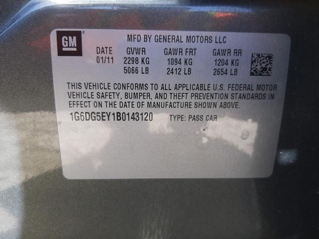 2011 CADILLAC CTS 1G6DG5EY1B0143120