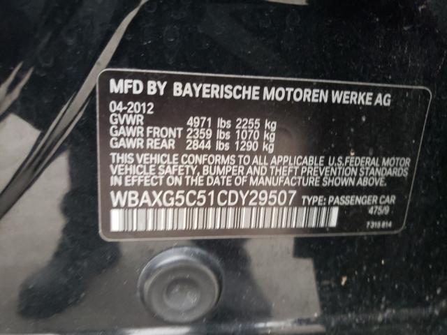 2012 BMW 528 I WBAXG5C51CDY29507