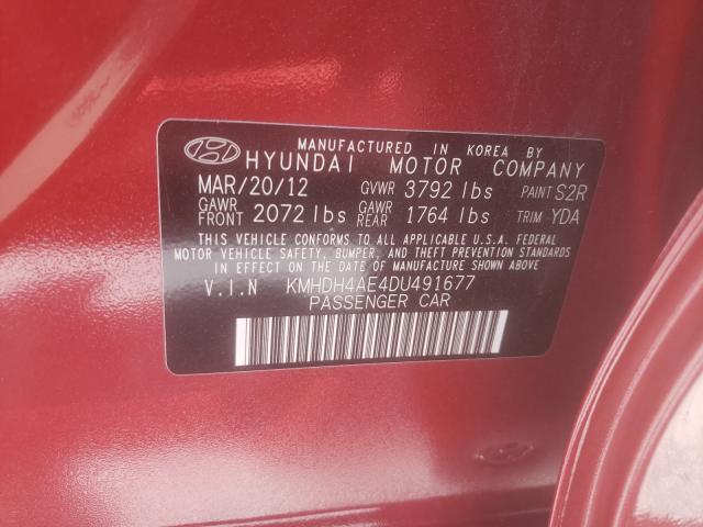 2013 HYUNDAI ELANTRA GL KMHDH4AE4DU491677