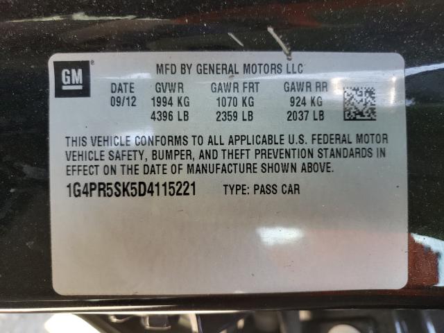 2013 BUICK VERANO CON 1G4PR5SK5D4115221