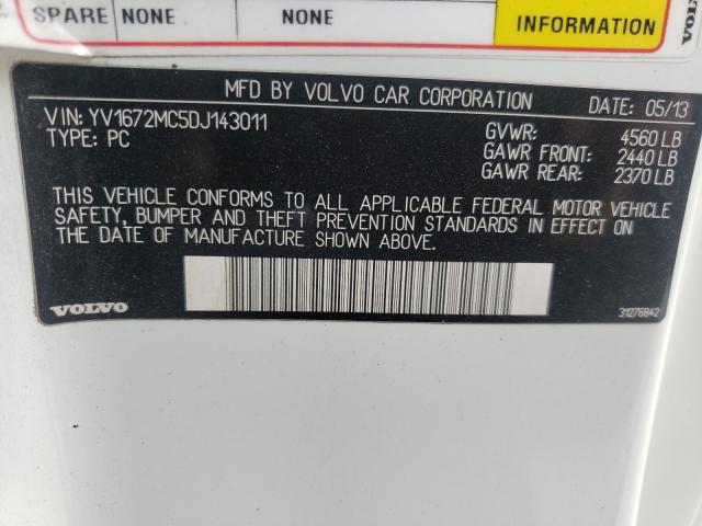 2013 VOLVO C70 T5 YV1672MC5DJ143011