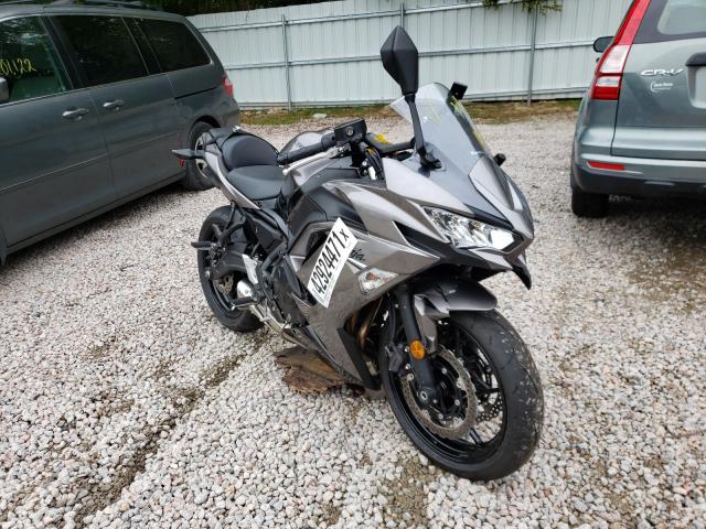Salvage cars for sale from Copart Knightdale, NC: 2021 Kawasaki EX650 N