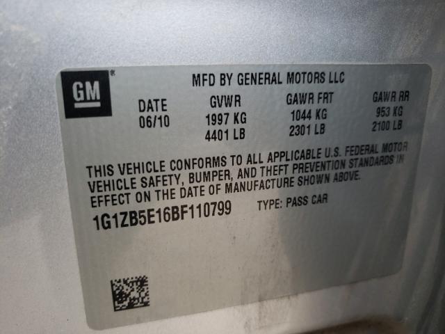 2011 CHEVROLET MALIBU LS 1G1ZB5E16BF110799