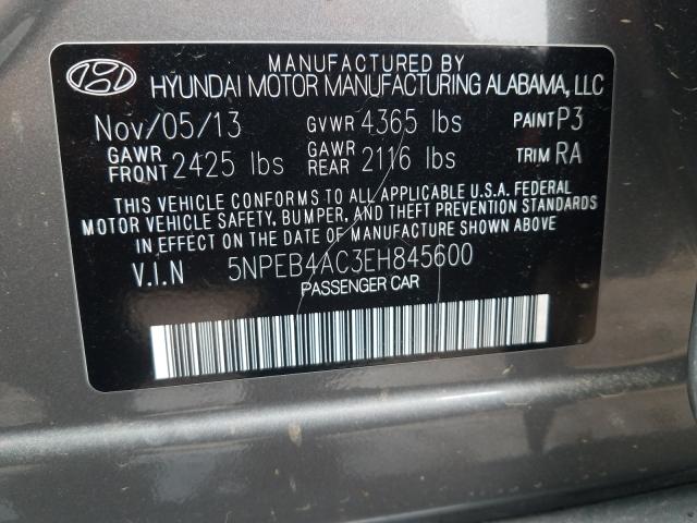 2014 HYUNDAI SONATA GLS 5NPEB4AC3EH845600