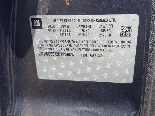2013 CHEVROLET IMPALA LTZ 2G1WC5E32D1214024