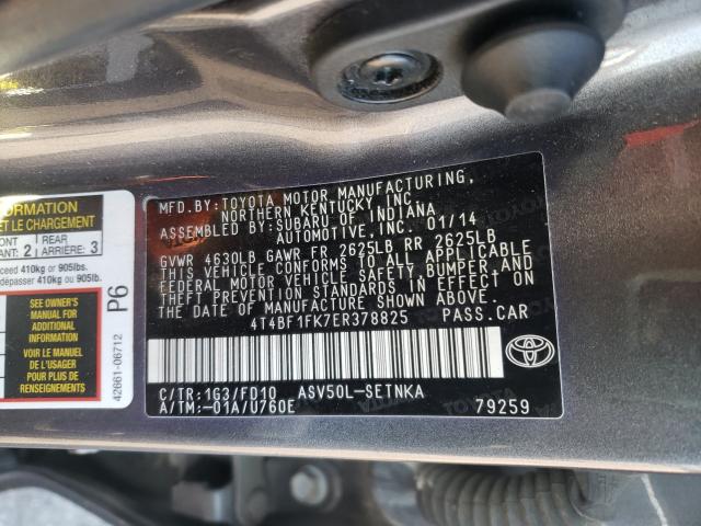 2014 TOYOTA CAMRY L 4T4BF1FK7ER378825