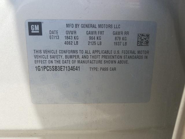 2014 CHEVROLET CRUZE LT 1G1PC5SB3E7134641