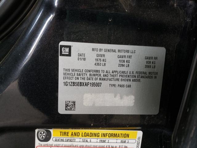 2010 CHEVROLET MALIBU LS 1G1ZB5EBXAF195007