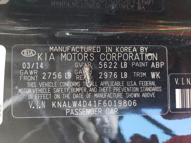 2015 KIA K900 KNALW4D41F6019806