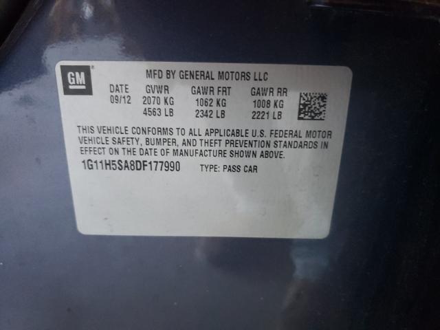 2013 CHEVROLET MALIBU LTZ 1G11H5SA8DF177990