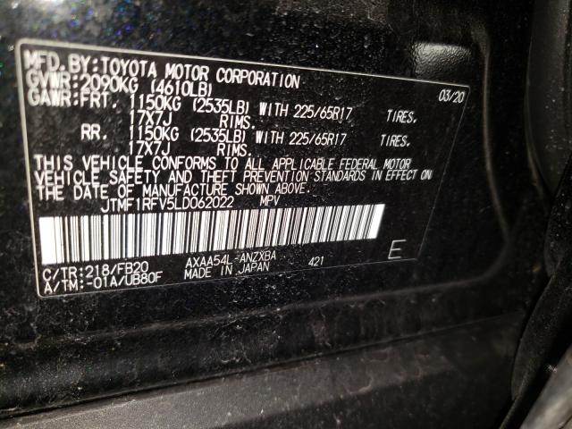 2020 TOYOTA RAV4 JTMF1RFV5LD062022