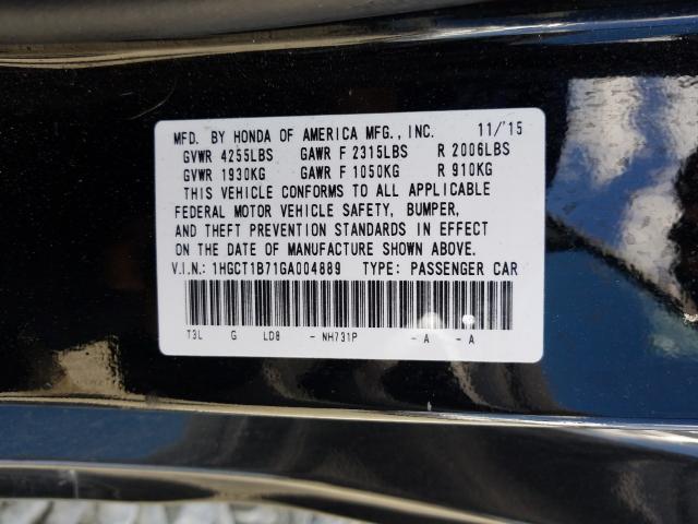 2016 HONDA ACCORD EX 1HGCT1B71GA004889