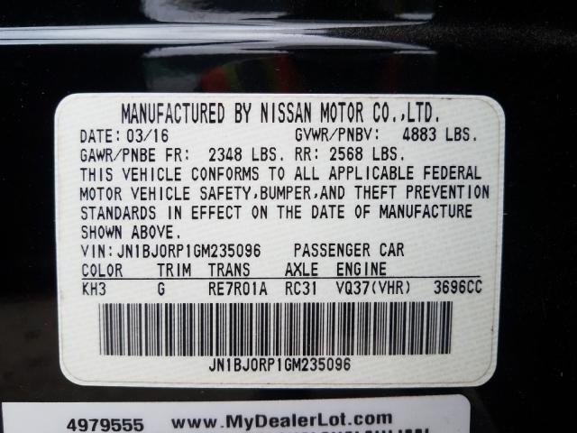 2016 INFINITI QX50 JN1BJ0RP1GM235096