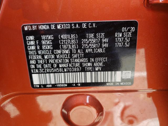 2020 HONDA HR-V EX 3CZRU5H58LM703897