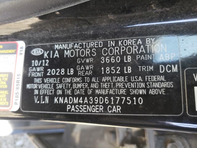 2013 KIA RIO LX KNADM4A39D6177510