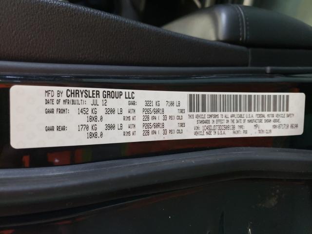 2013 DODGE DURANGO CR 1C4SDJDT3DC509138
