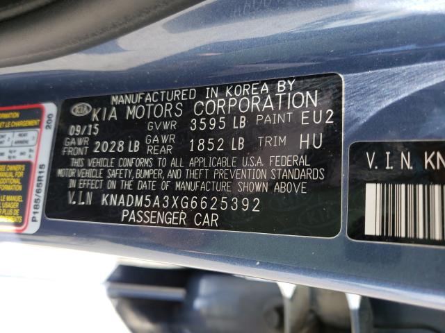 2016 KIA RIO LX KNADM5A3XG6625392