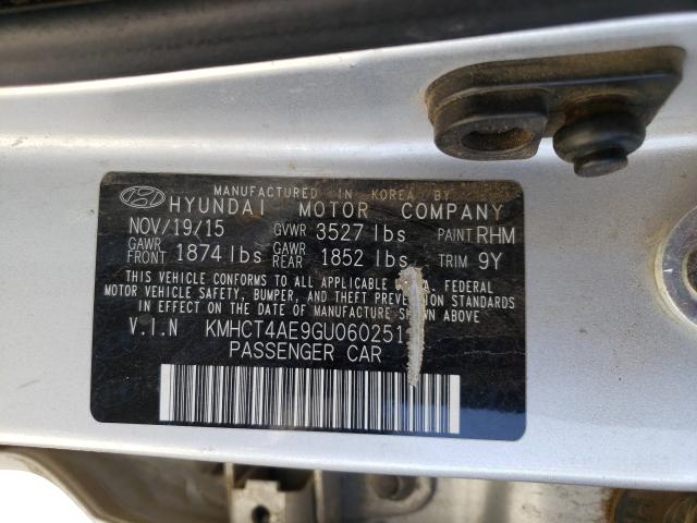 2016 HYUNDAI ACCENT SE KMHCT4AE9GU060251
