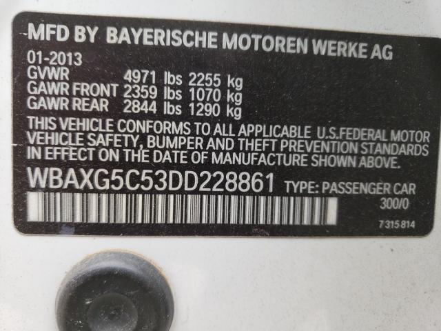 2013 BMW 528 I WBAXG5C53DD228861