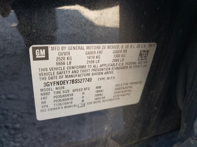 2011 CADILLAC SRX 3GYFNDEY7BS527749