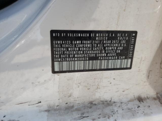 2019 VOLKSWAGEN JETTA S 3VWC57BU5KM239578