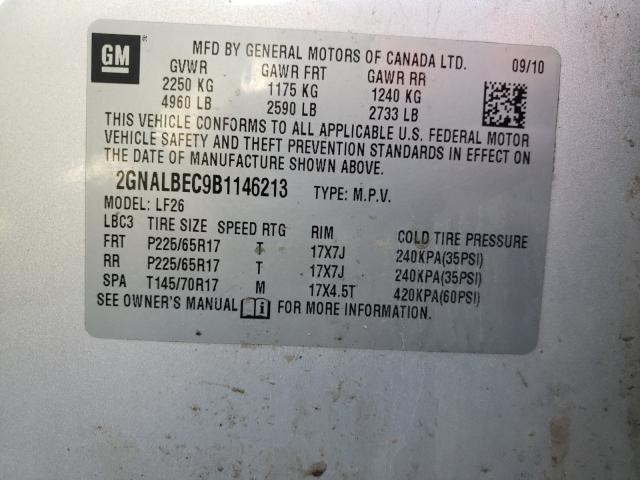 2011 CHEVROLET EQUINOX LS 2GNALBEC9B1146213