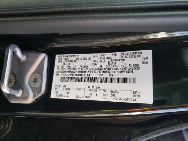 2013 FORD ESCAPE SEL 1FMCU9H99DUB43144