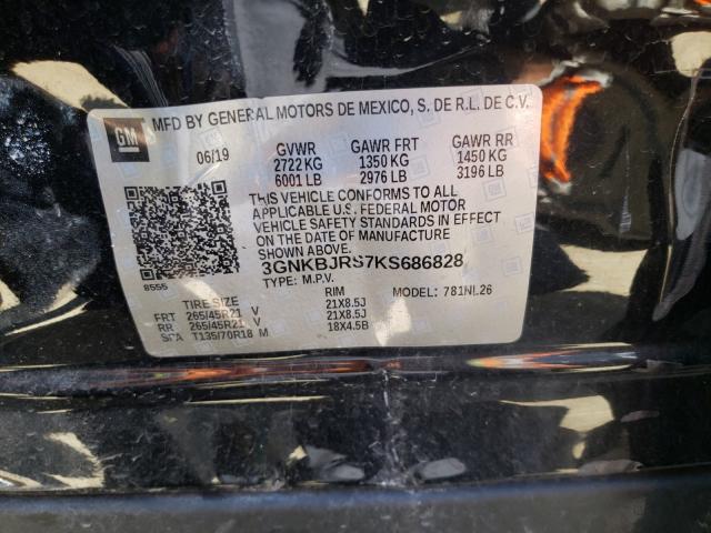 2019 CHEVROLET BLAZER RS 3GNKBJRS7KS686828