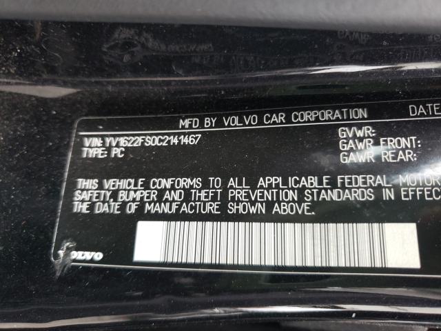 2012 VOLVO S60 T5 YV1622FS0C2141467