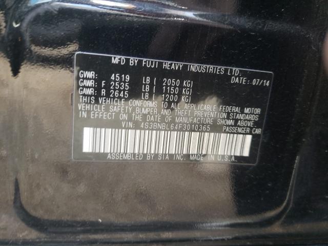 2015 SUBARU LEGACY 2.5 4S3BNBL64F3010365